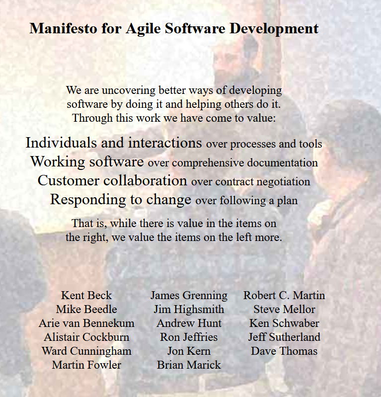 Agility manifesto